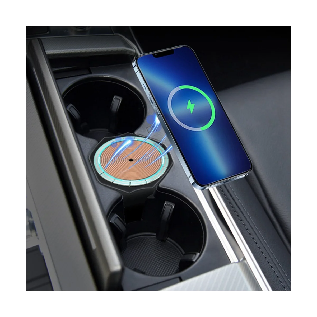 Wireless Charger for Audi A6 A7 S6 S7 C8 2019-2023 Cigarette Lighter Car Charger 15W Car Mobile Phone QI Fast Charging