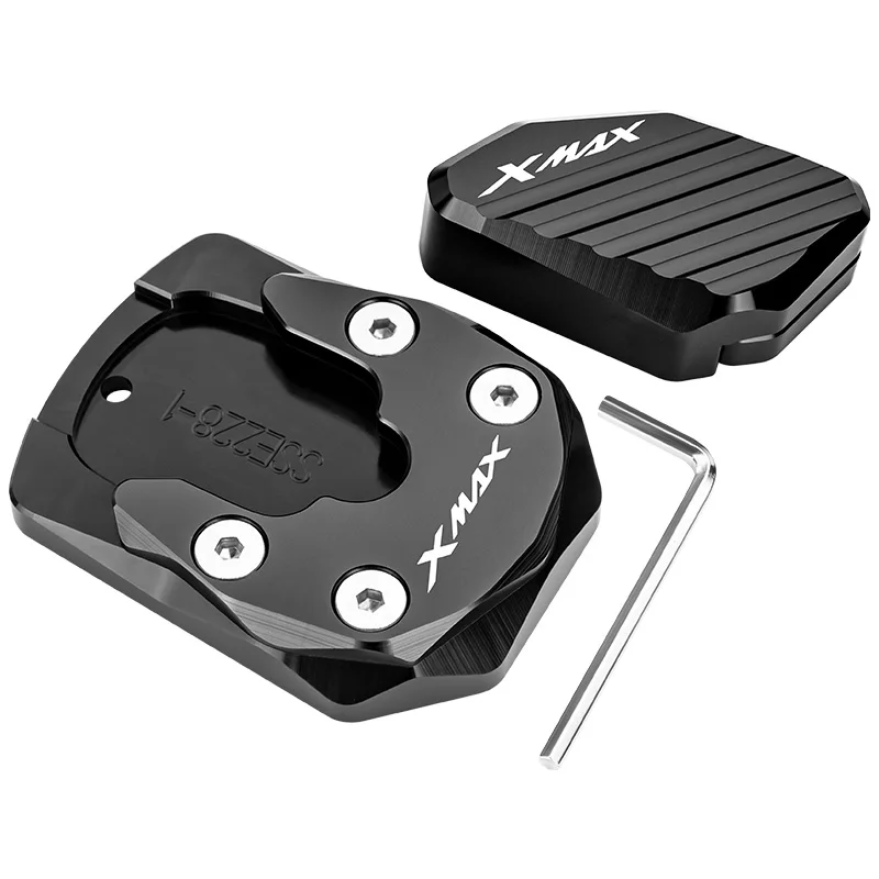 

For Yamaha XMAX300 X-MAX300 400 250 125 Xmax300 Motorcycle Accessories Kickstand Side Stand Extension Enlarger Pad Side Bracket