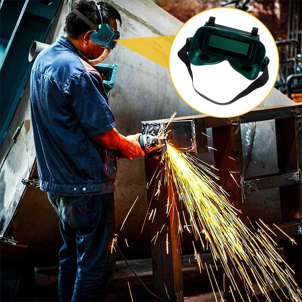 

Solar Welding Welder Glasses Auto Darkening Welding Helmet Eyes Goggle 108*50mm High Quality Tools Accessories