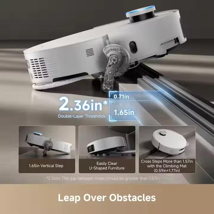 Robot Vacuum Cleaner 19500Pa High Suction LED EU Self-Cleaning Brush Fast Charging Wet Automatic Cleaning