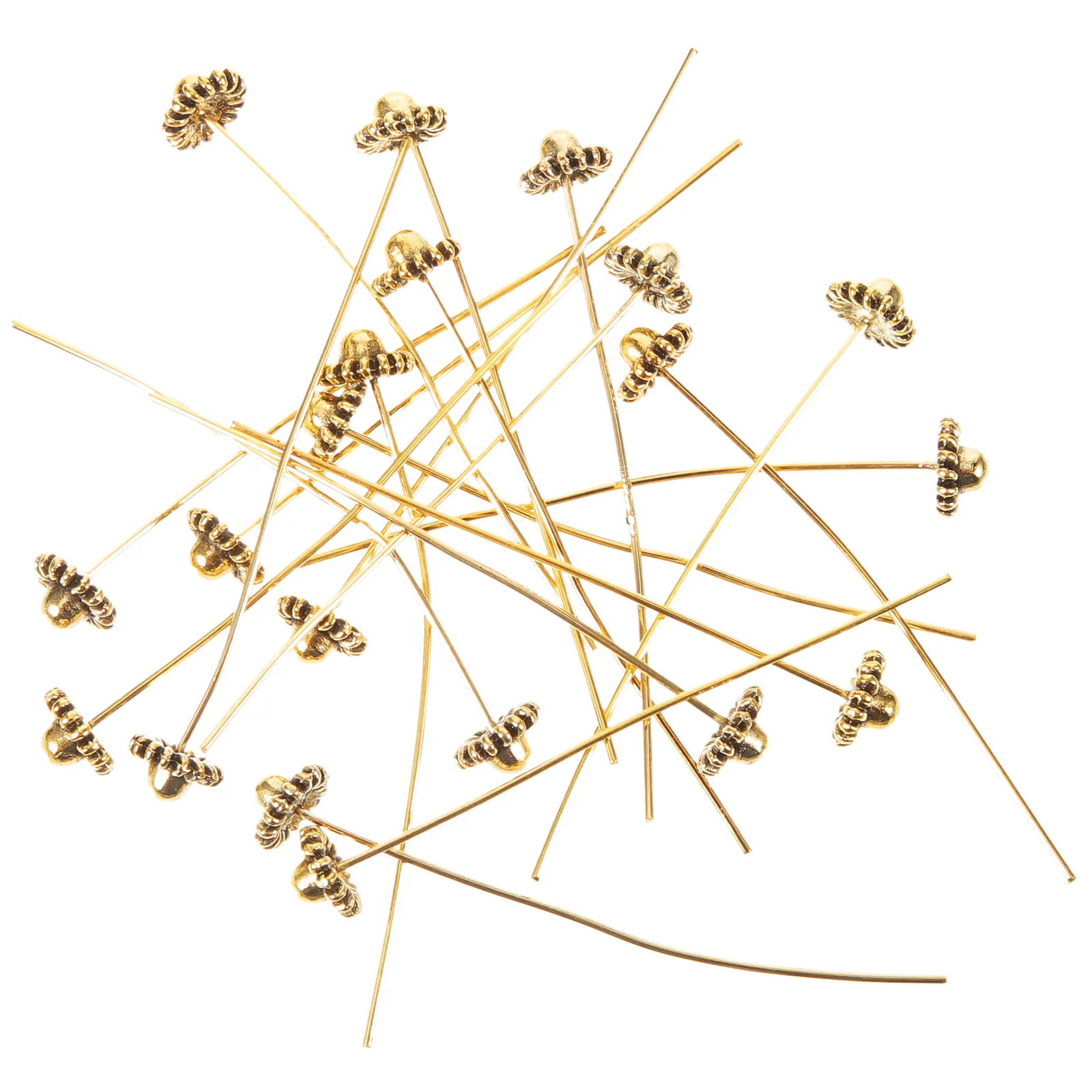 

1 Bag Portable Beading Pins Strong Copper Alloy Head Pins for DIY Bracelets Necklaces and Beaded Bowl Crafts Threader Needle