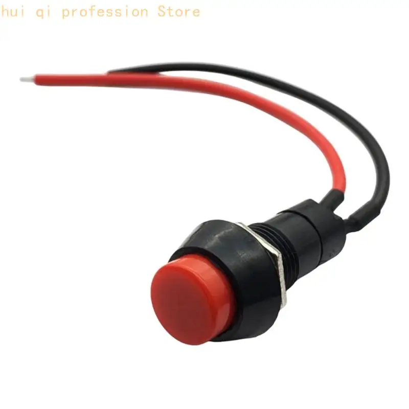 12-mm-Anschlusskabel, Momentan-Drucktastensatz, Federrückstellung für den Panel-Einsatz, 10er-Pack H8WE – Detail 5