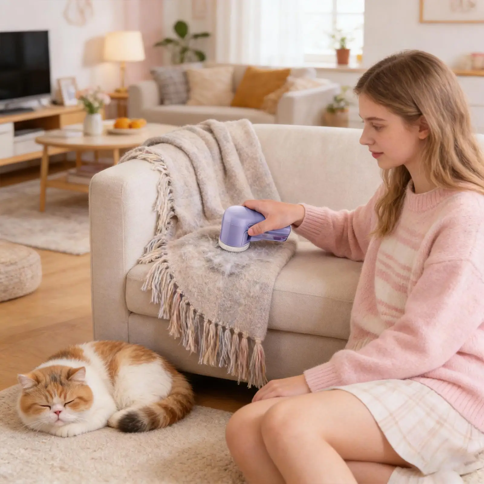 Electric Fabric Shaver Couch Fuzz Remover Clothes Pilling Remover For Dog Owners Homeowners Travelers Sweater Wool Coat Couch
