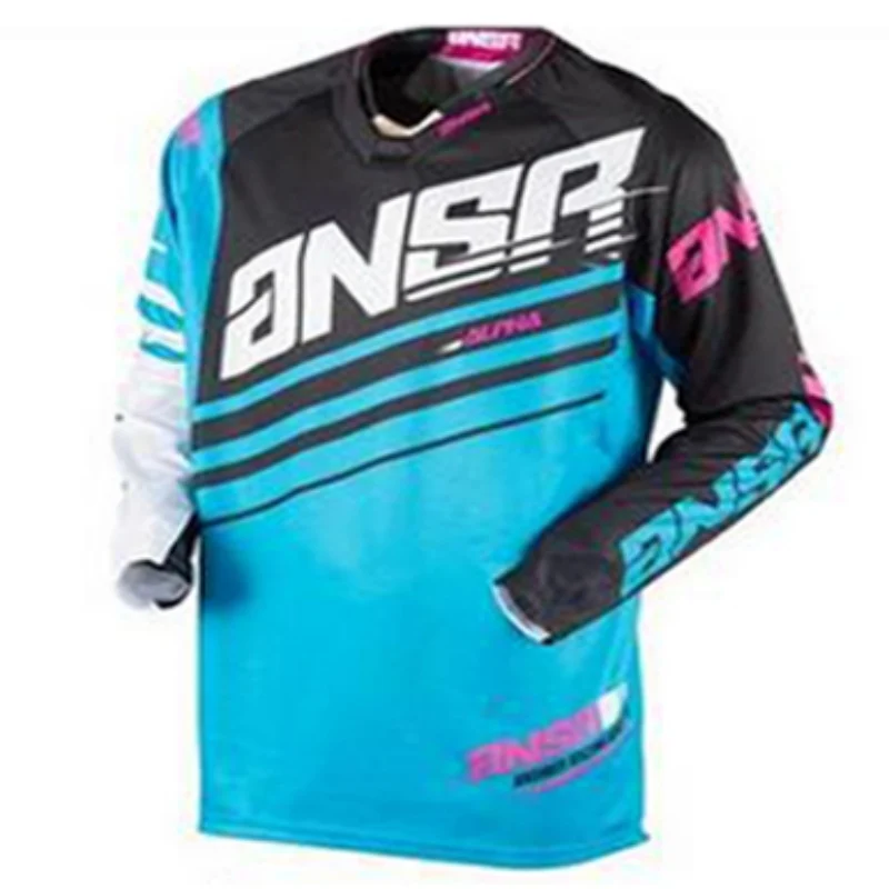 Nueva Velocidad Bike Riding Jersey De Los Hombres  Verano  Manga Larga  Motocicleta Camiseta