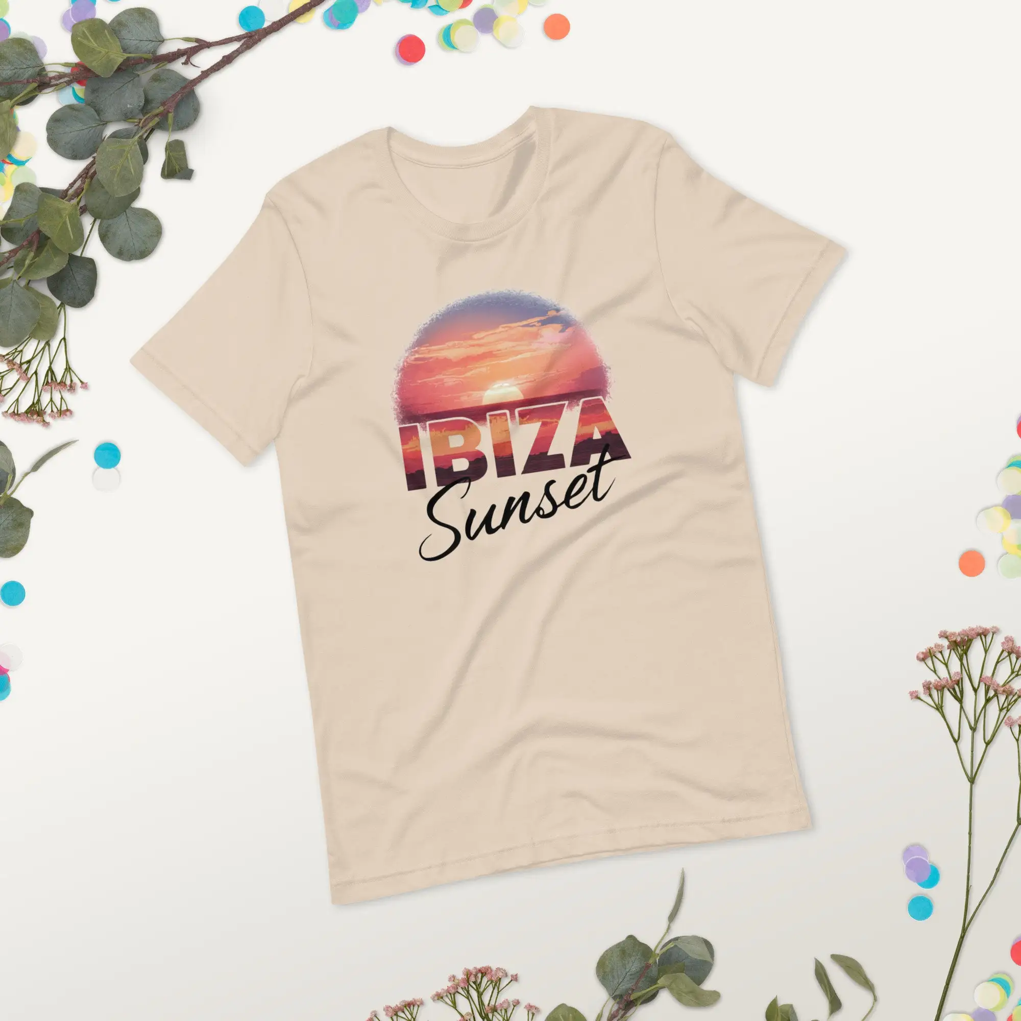 Ibiza T Shirt Eivissa Sunset Beach Retro Travel Vacation Honeymoon Birthday Island Summer Holiday