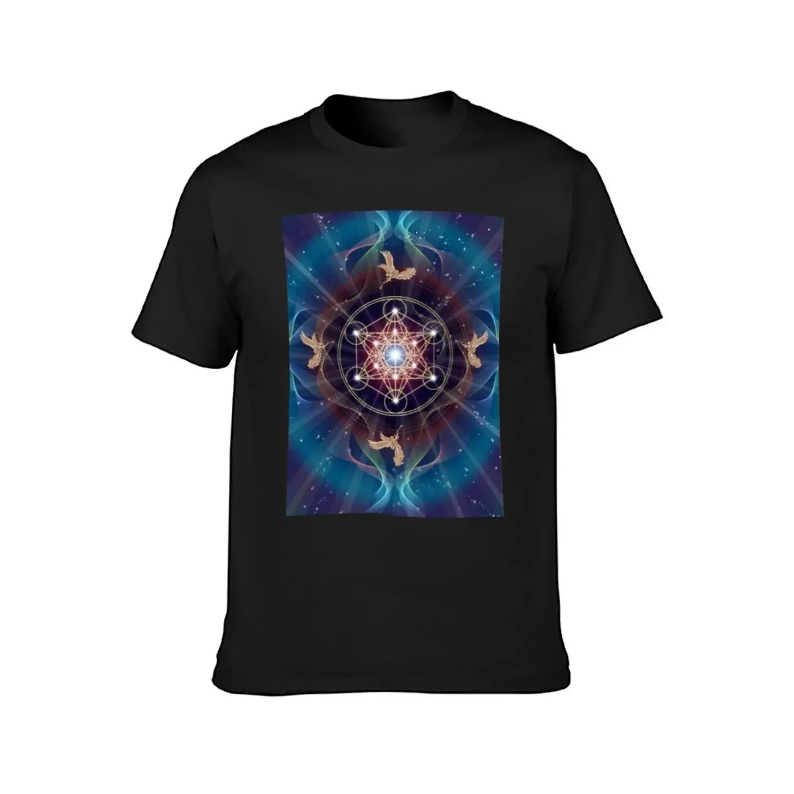 Metatron's Cube - Merkabah - Peace and Balance T-Shirt cute clothes mens shirts graphic tee