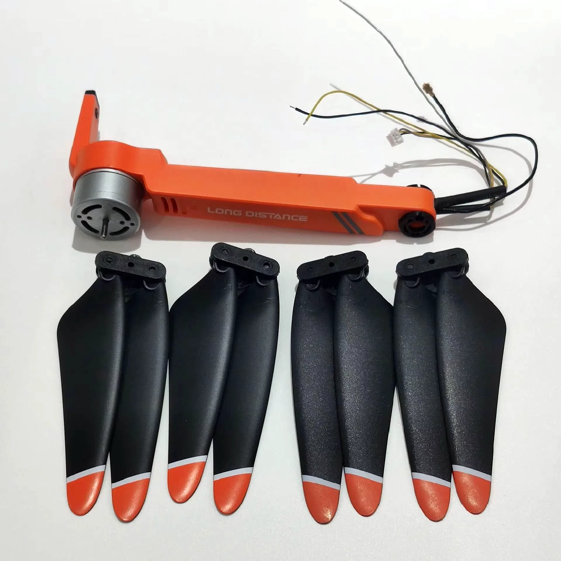 Brazo de Motor original JJRC X17 con Motor sin escobillas para Dron RC X17 brazo trasero delantero para evitar obstáculos brazo A/B/C/D con hoja