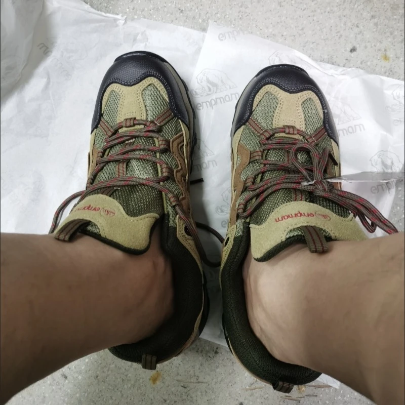 2026 New Trend Men Hiking Sneakers Breathable Trekking Mens Shoes Anti-Slip Climbing Shoe For Man Wearable Men Shoes Mountain