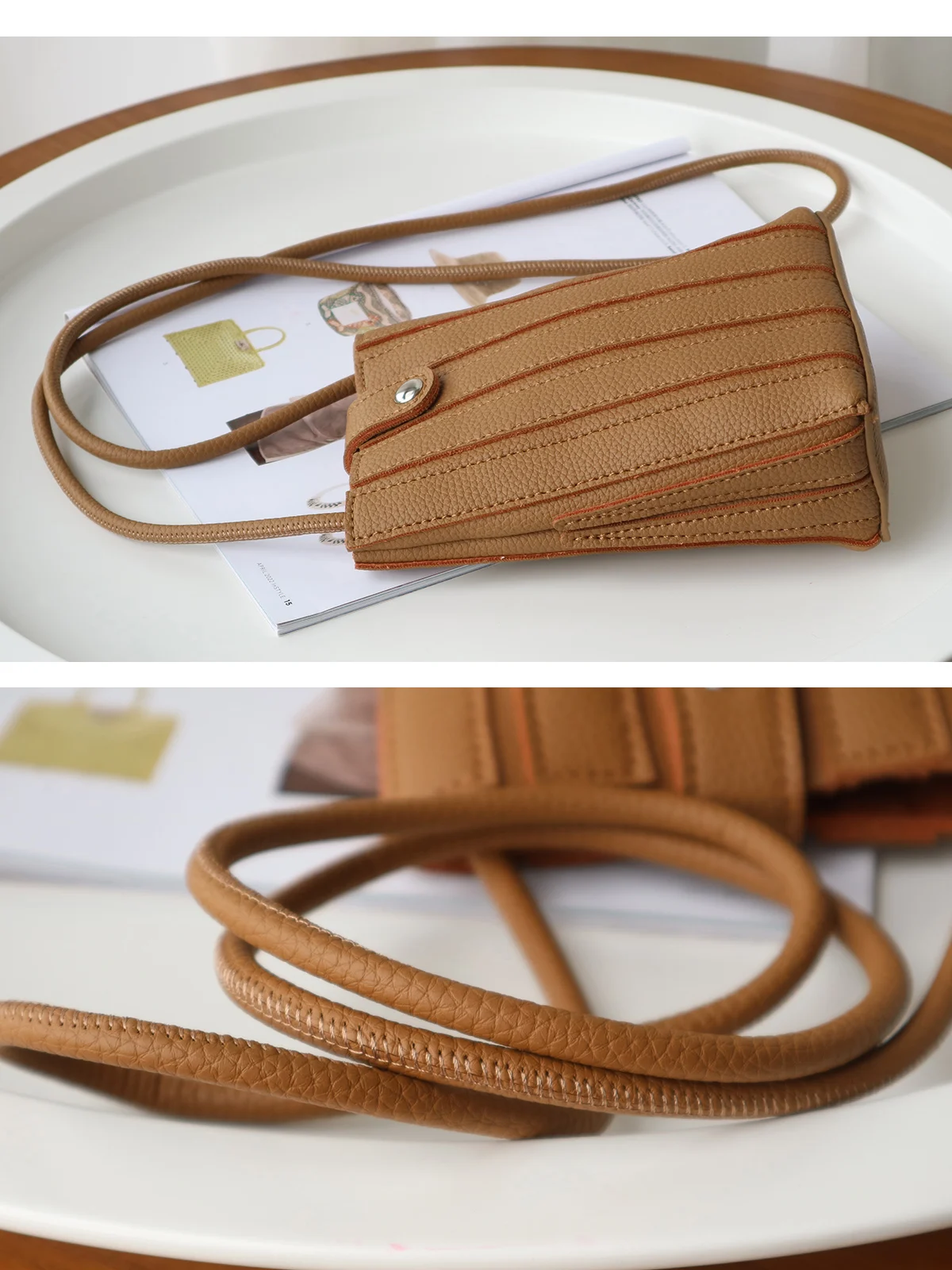 Fashion Splicing Women Mobile Phone Bag PU Leather Summer ladies Shoulder messenger Bags Small Female Phone Purse wallet