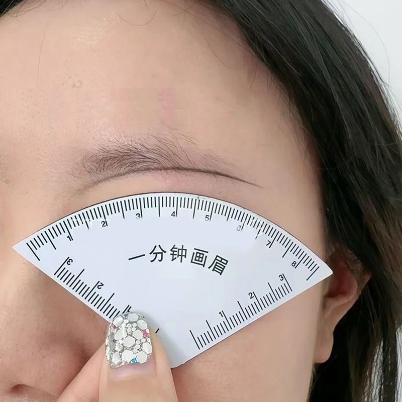 رسم سريع تصميم الحاجب حاكم Microblading أداة رسم الخرائط تشكيل تجميل دائم رسم دليل حاكم لوازم الوشم إعادة الاستخدام #2