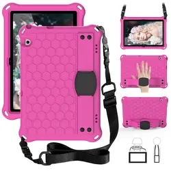 Para Huawei MediaPad T5 10 funda para AGS2-W09 AGS2-W19 AGS2-L09 Tablet T5 armadura de 10,1 pulgadas TPU + PC cubierta de soporte a prueba de golpes