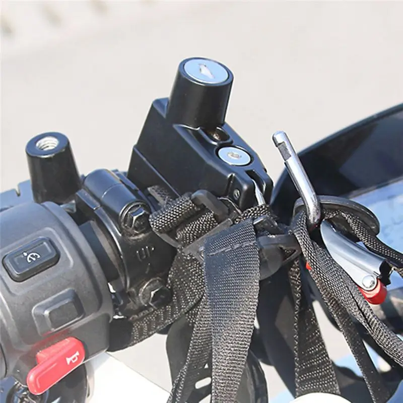 A89X Motorcycle Helmet Lock Durable Waterproof Portable Anti-Theft Security Safety for Handlebar Locking Cycling Equipment
