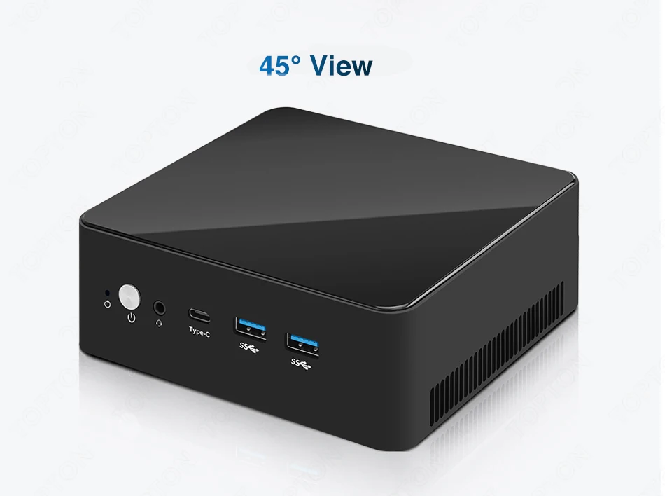 Topton Metal Office NUC NAS Mini PC Intel 3 N350 N95 Firewall Box Dual 2.5G LAN 2xNVMe DDR5 HDMI+DP+Type-C 3x4K HTPC Home Server