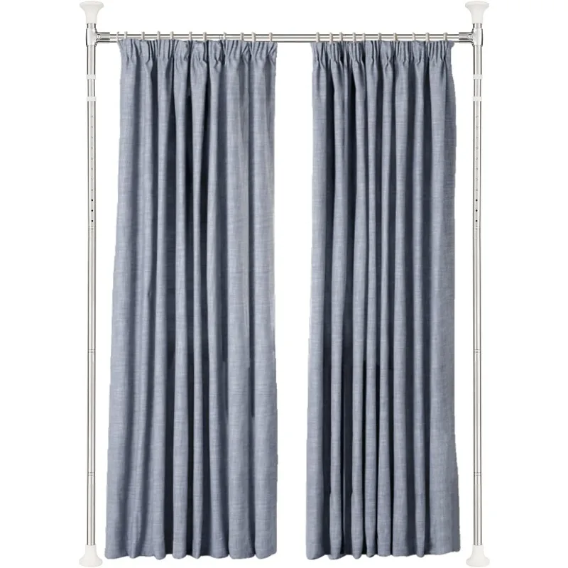 

Curtain Divider Stand - 48 to 72 inches Expandable Room Divider，Damage Free Freestanding Vertical Tension Stand