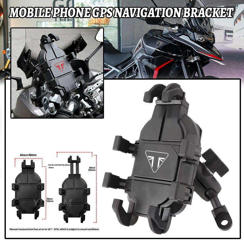 

Держатель для телефона/навигатора на мотоцикл для Trident 660, Tiger 800, 900, 900GT, 1200, Street Triple 765 R/S, 1200, 1050, Rocket 3