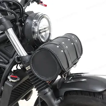 適用於雅馬哈、本田、哈雷、KTM、比亞喬、阿普利亞等摩托車的通用型摩托車真皮鞍包、工具包、前後袋 8 最佳銷售 哈雷機車鞍袋 - №6