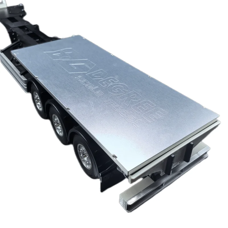 Metal Flatbed Trailer for Tamiya 1/14 RC Truck Tamiya 56330 1/14 40-Foot Container Semi-Trailer Upgrade Parts