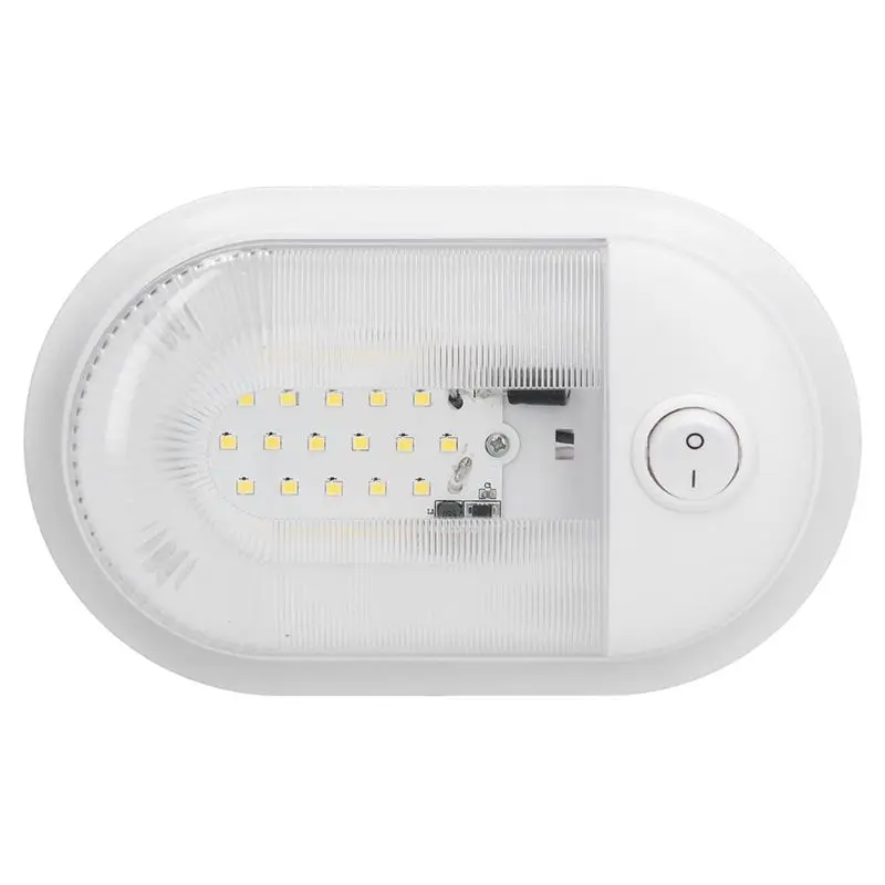 NEW-24 LED Lamp Interior Dome Light With Independent Switch- For RV For Marine 12-24V Power Saving And Environmental Protection