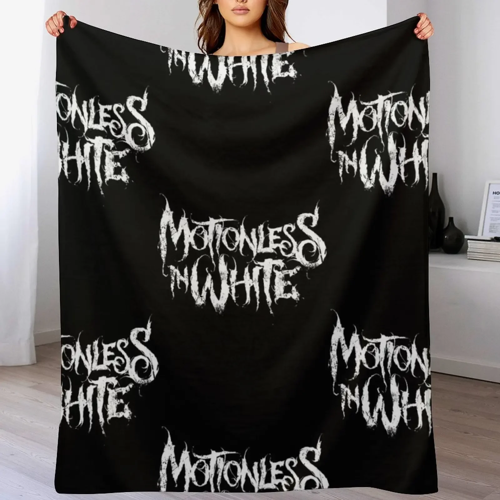 

Motionless Throw Blanket Cozy Light Blanket for Travel Camping Picnic
