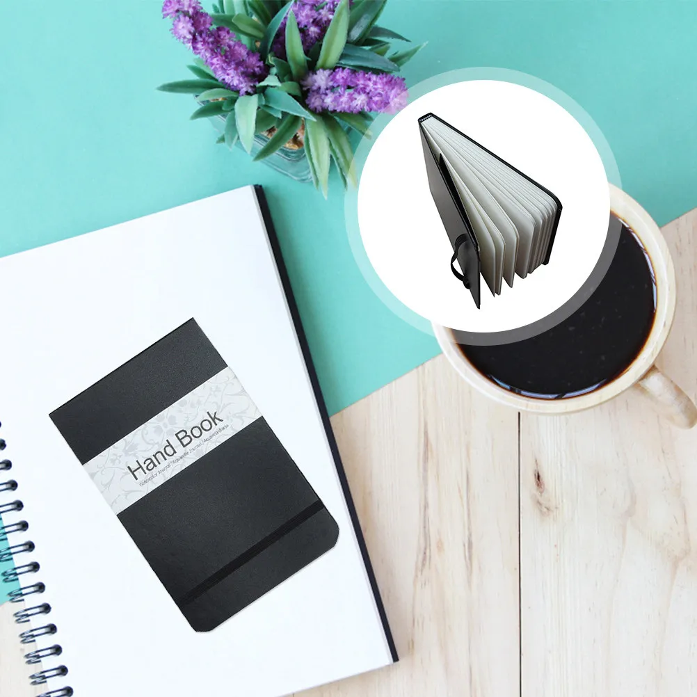 

Watercolor Journal Notebook for DIY Planning and Scheduling Lightweight Portable Mini Notepad Simple Elegant Design Students