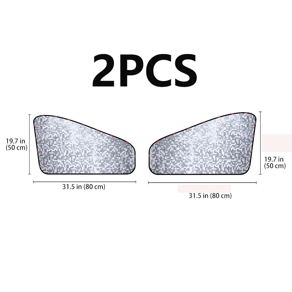 Heat Reduction Car Window Sun Shade Easy Installation Foldable Magnetic Sunshade Curtain Magnetic Attachment Privacy Protection