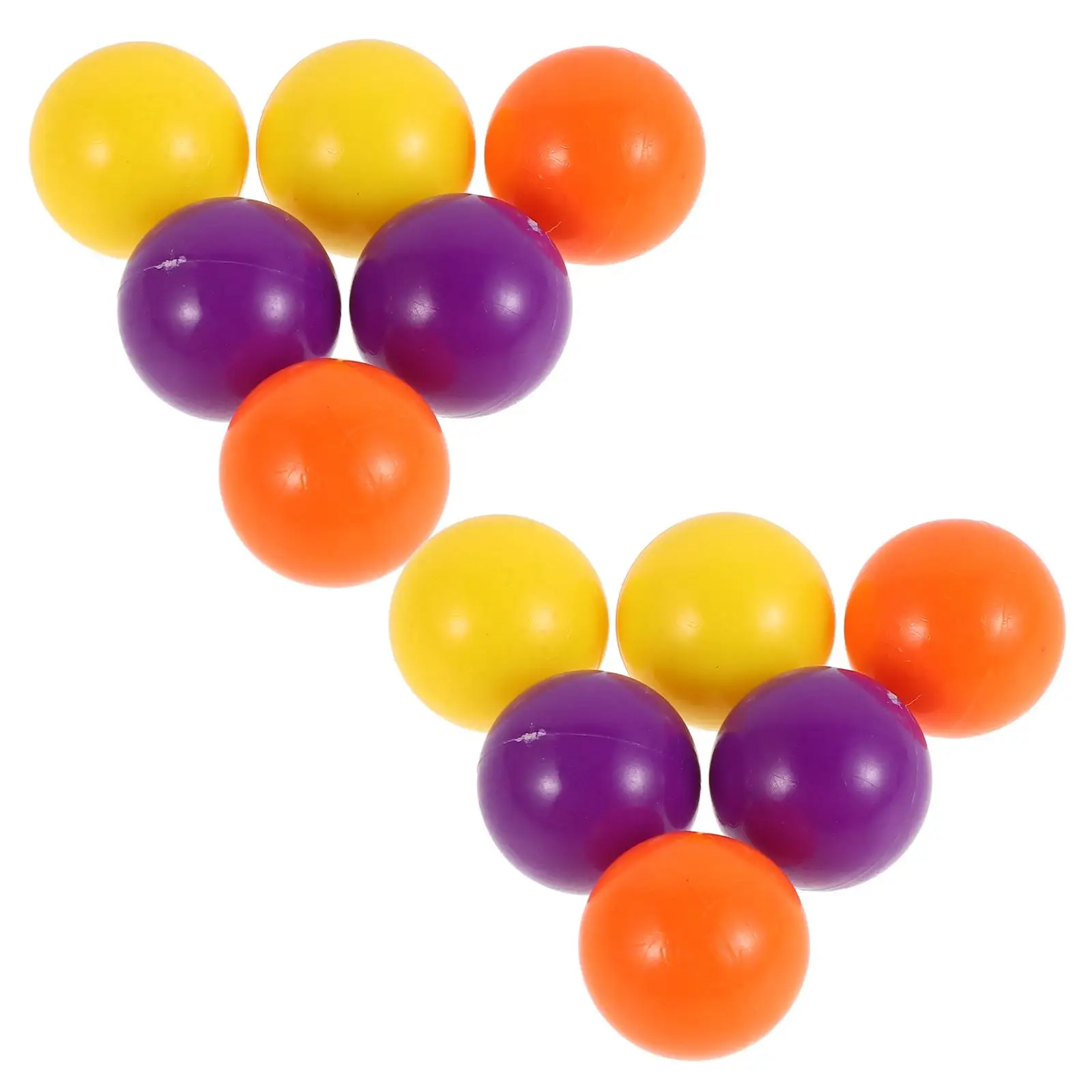 

24 Pcs Marbles Small Plastic Lottery Replacement Solid Color Cage Hippo Games Baby Colorful