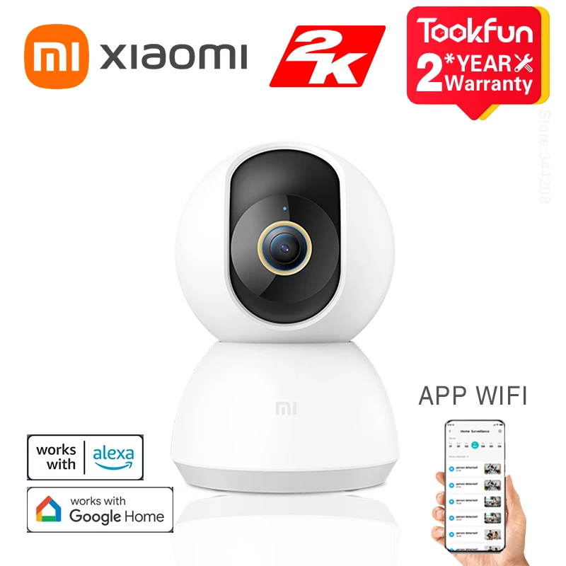 Global Version Mi Smart IP Camera C300 2K HD  Alexa Google Wireless WIFI Infrared Night Vision Baby Security Monitor Pet Videcam