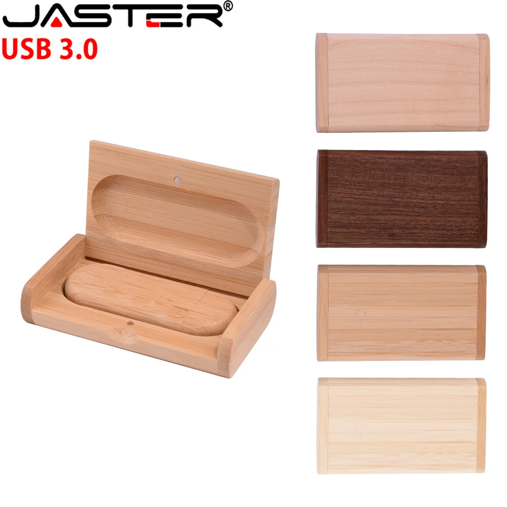 JASTER USB Flash Drive TYPE-C 2 in 1 Memory Stick 3.0 Wooden Pendrive 4GB 8GB 16GB 32GB 64GB 128GB Pen drive（No customized logo）