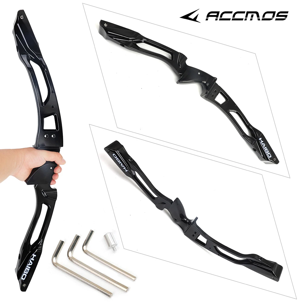 

25 inches Aluminum Recurve Bow ILF Riser Suit Right Hand for Outdoor Archery Hunting