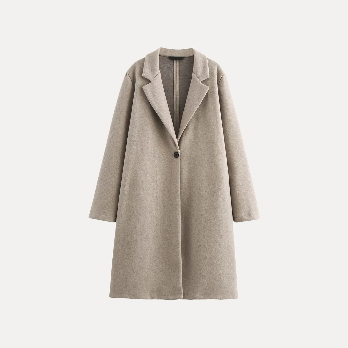 Z 2025 nuevo abrigo Faion Personali Simple Match para todas las estaciones, prendas de vestir exteriores de lana para mujer, marca china Ele Quali