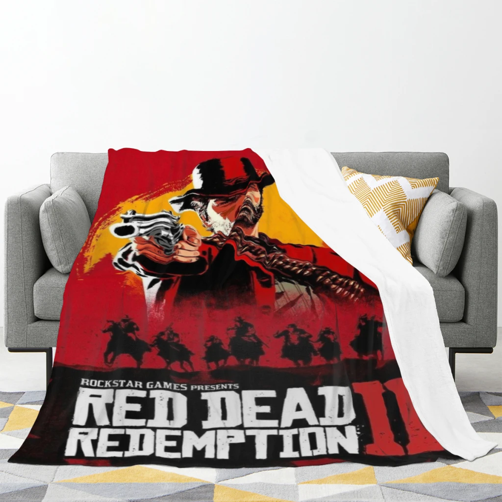 Red Dead Redemption Comfortable Flanne Blanket Fluffy Soft Bedroom Decor Sofa Blankets Comforter Home and Decoration