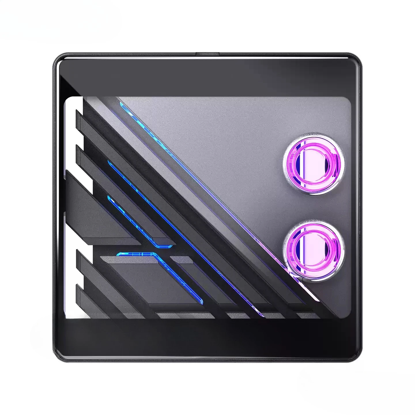 Split CPU Water Cooling Block, Tempered Glass & Metal Surface