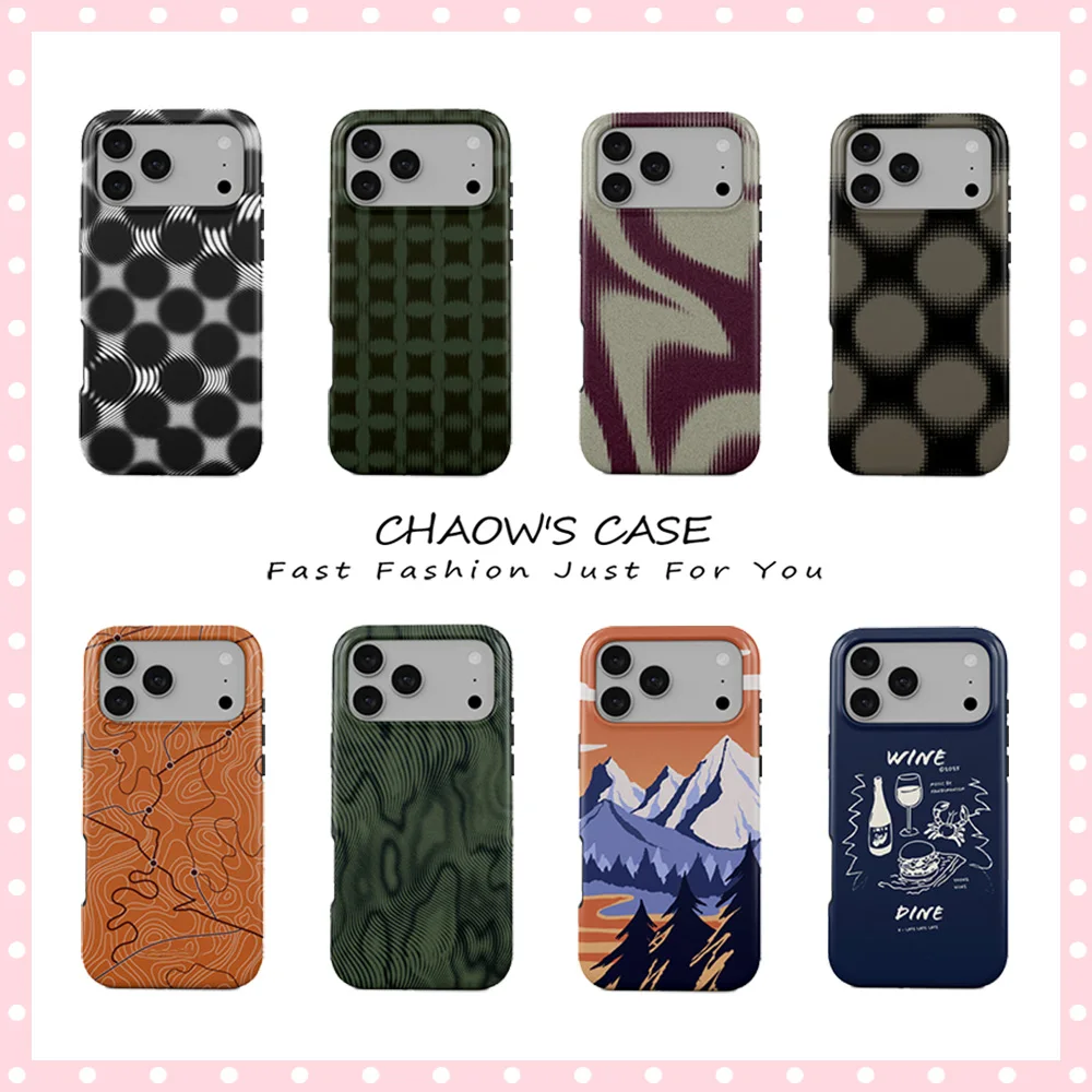 

Luxury New fashion aesthetics series Phone Case for iPhone 17 16 15 14 13 12 11 Pro Max Air Plus Luxury Double-layer Back Cover