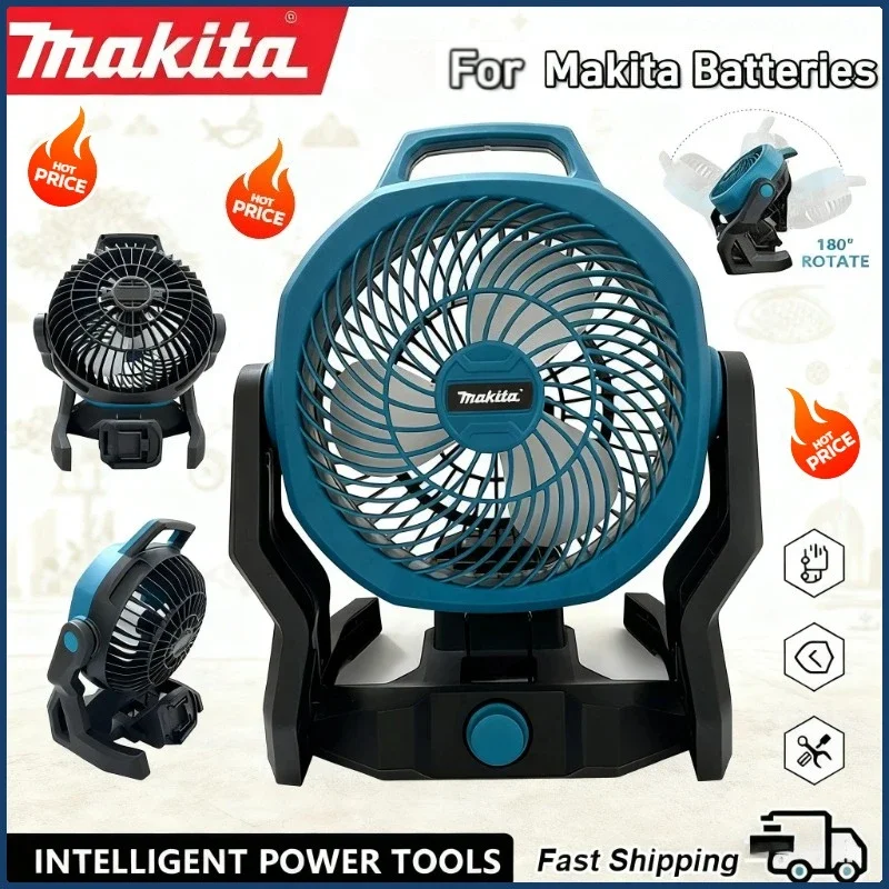 

Makita Portable Camping Fan Powered Desktop Floor Fan for M18 DCB200 BL 1830 18V 20V Lithium Battery