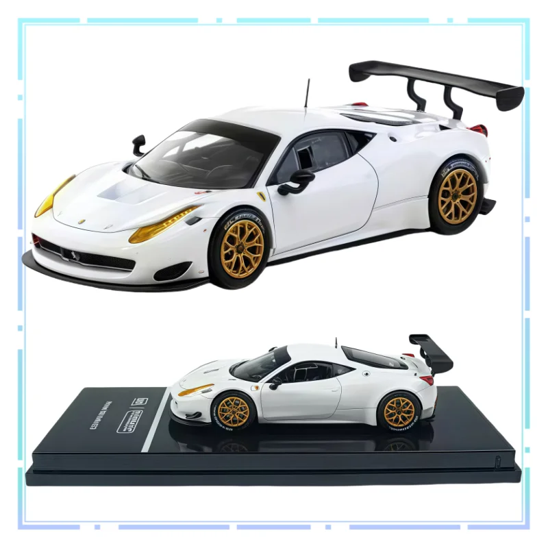 

Tarmac Works 1:64 Ferrari 458 Italia GT3 White Alloy Car Model Hobbies Collectibles Exquisite Simulation Vehicle Festival Gifts