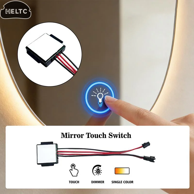 Bathroom Mirror Lamps Touch-Dimmer LED Mirror Headlight-Switch Touch-Sensor
