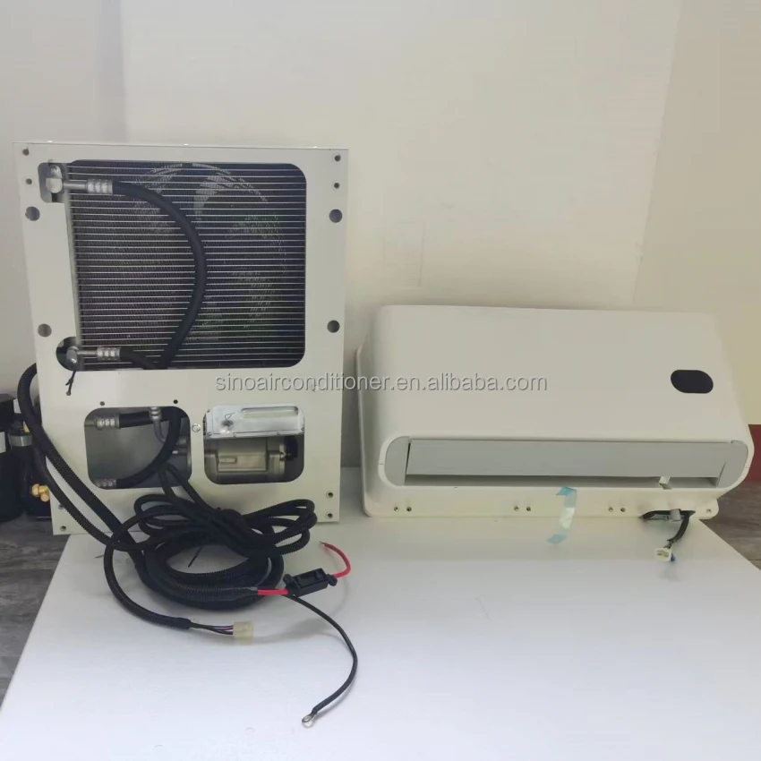 جرار فان المقصورة سبليت الكهربائية 24 فولت 12/24 فولت شاحنة وقوف السيارات مكيف الهواء 12 فولت تكييف الهواء #2