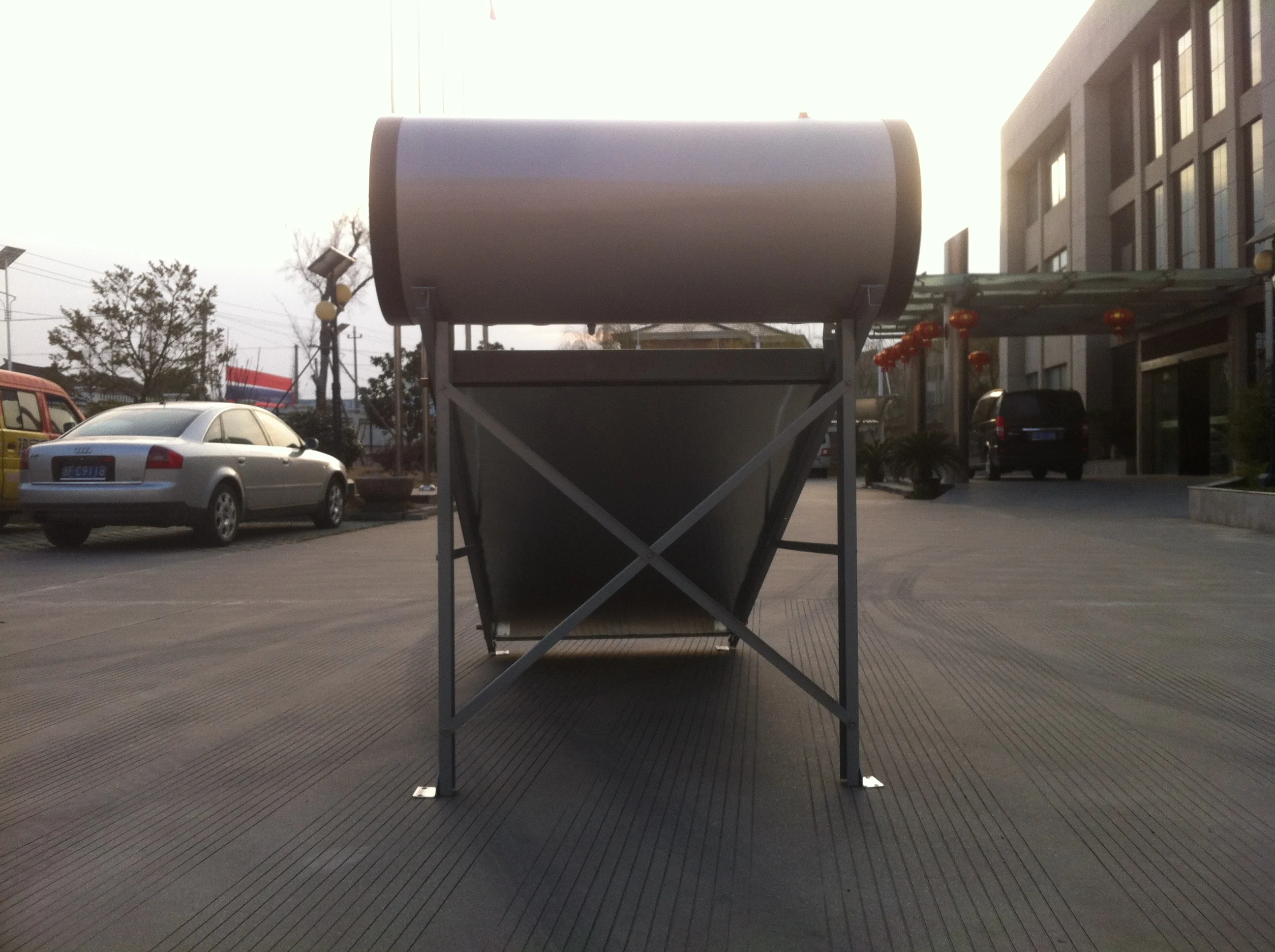 High Quality Pressurized Solar Roof Flat  Plate Collector Black With Stainless Steel Water Tank