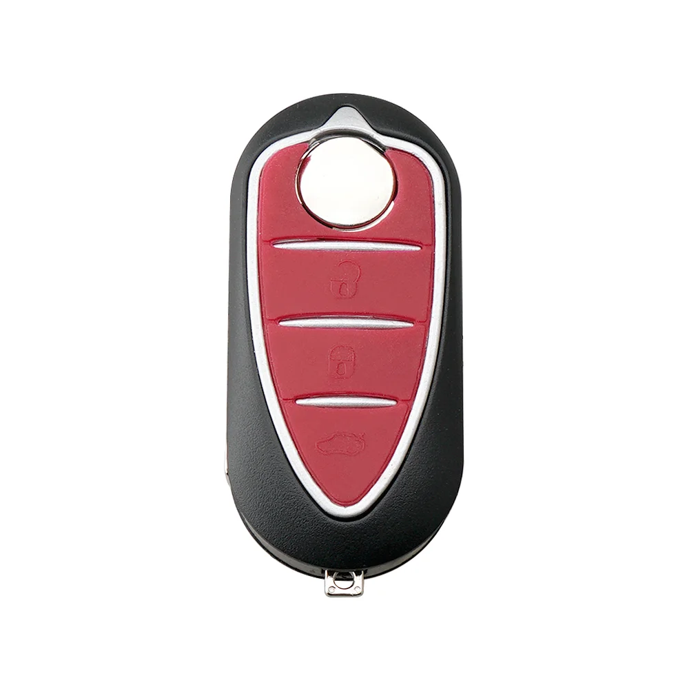 BEST KEY3 Buttons Remote Car Key Shell Fob Uncut Blade Fit Folding Flip Car Key Case Cover for Alfa Romeo Mito Giulietta 159 GTA