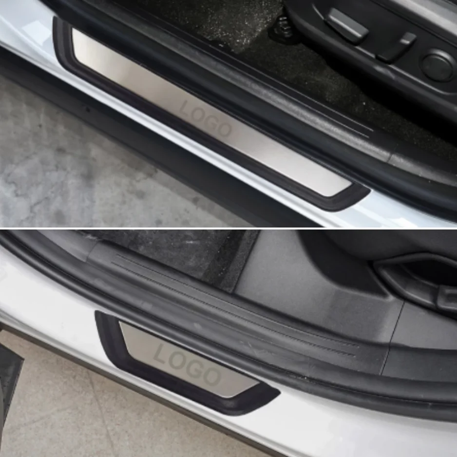 For Mazda CX-3 CX-4 CX-5 CX-8 CX-9 CX-30 Mazda3 Axela Interior Accessories Door Sill Inside Scuff Plate Cover Bumper Protector