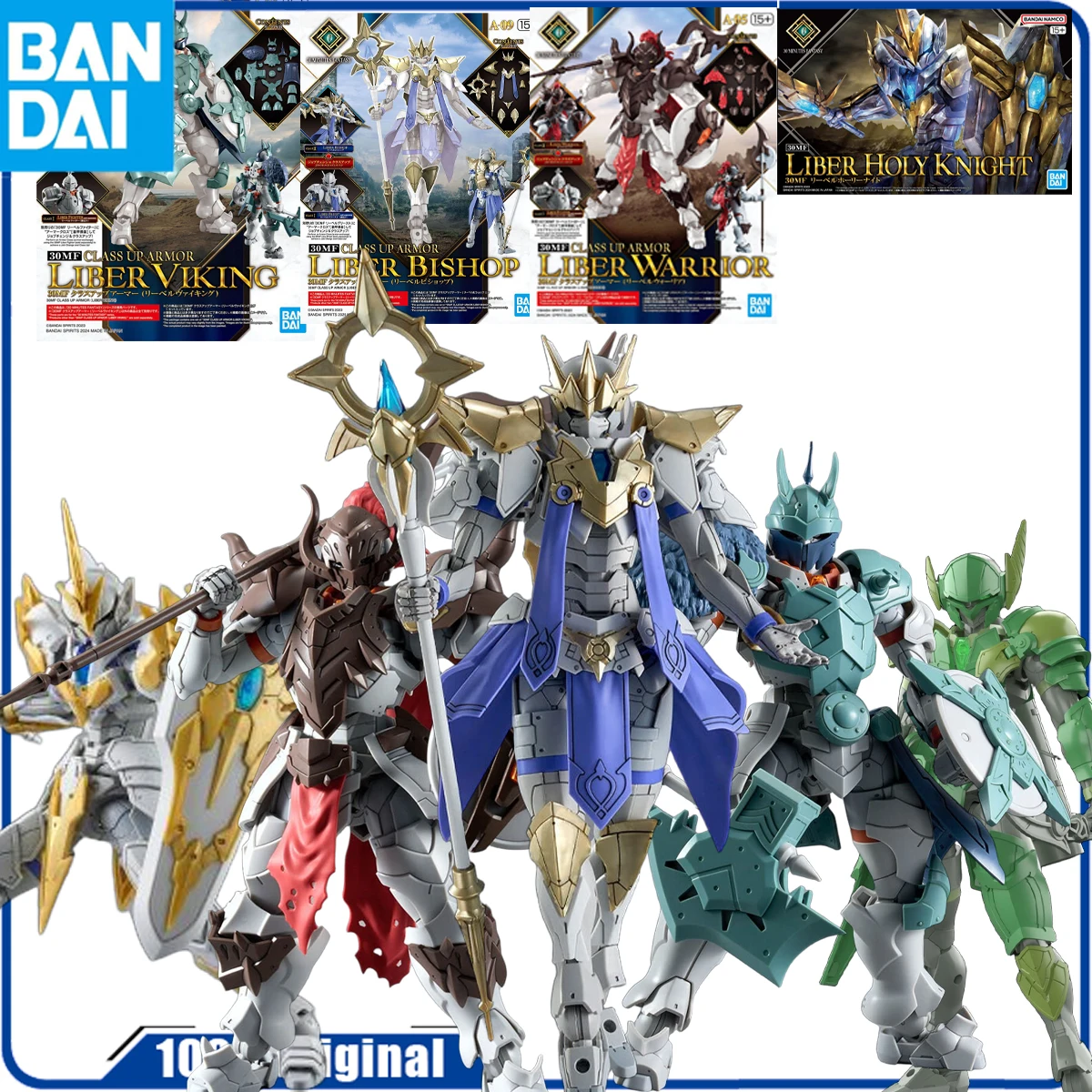

Bandai Original 30MF ADVANCED ARMOR (BISHOP LIBEL) Anime Action Figure Assembly Model Toys Collectible Model Ornaments Gift