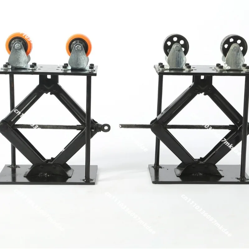 Positioner matching, adjustable height support frame, long pipe welding support frame