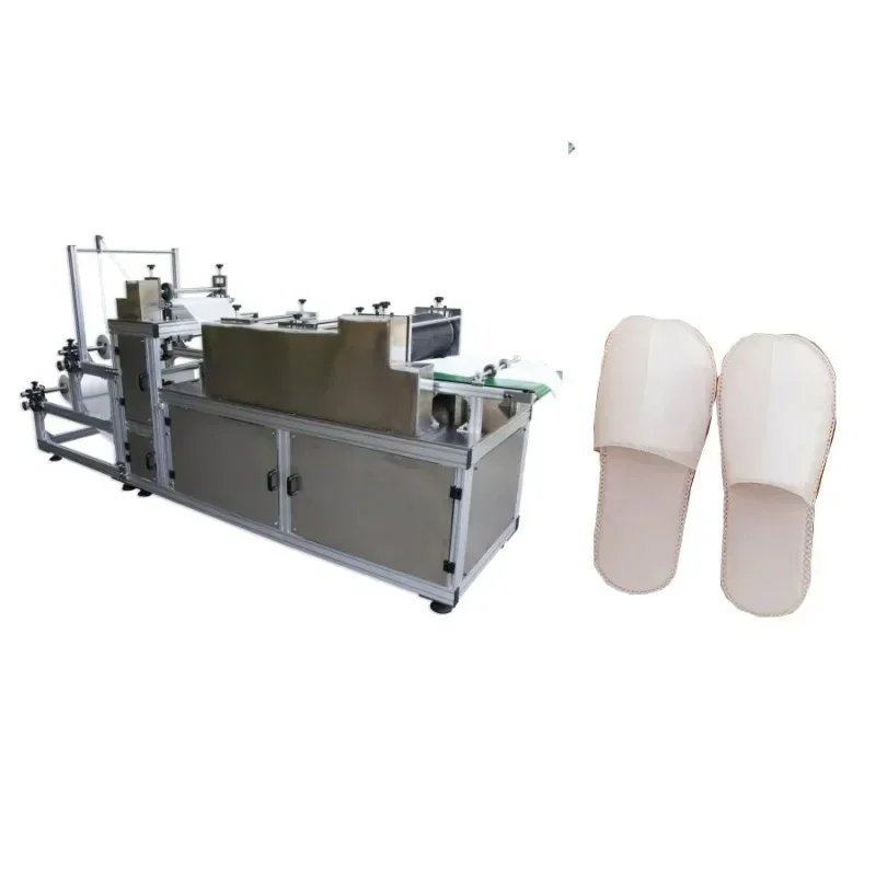 Full-Automatic Disposable Slipper Making Machine High Output Ultrasonic Non Woven Shoe Hotel Slippers Making Machine for Sale