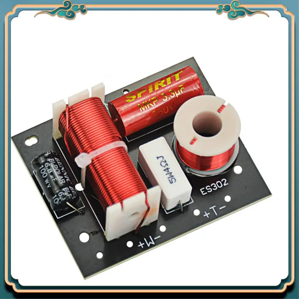 (Новинка)-ES302, 2-полосный аудиодинамик, кроссовер, высокие + делитель частоты, кроссоверы, фильтры для динамиков, сделай сам, для домашнего кинотеатра