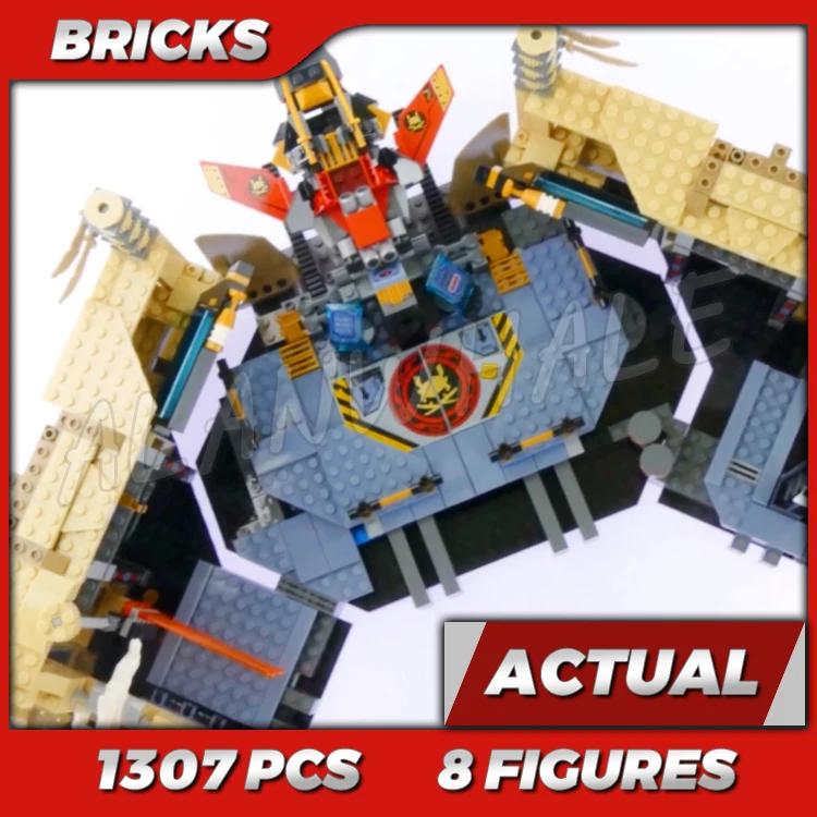 

1253pcs Shinobi Samurai Cave Chaos X Mech Underground Desert Hideout Bike Jet 10530 Building Kits Toy Compatible With Bricks