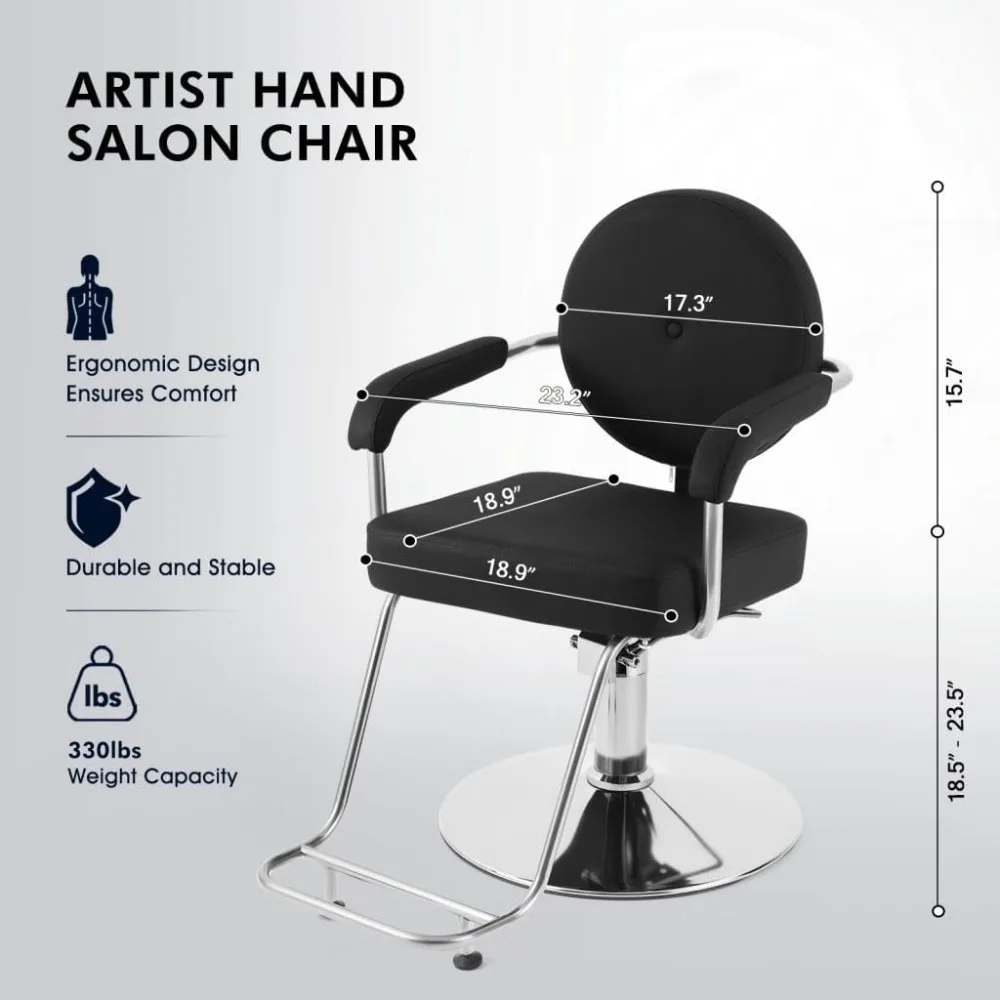 Stylist Chairs for Salon, Barber Chair Hair Salon Chair with Heavy Duty Hydraulic Pump 360 Degree Rolling Swivel,Spa Beauty