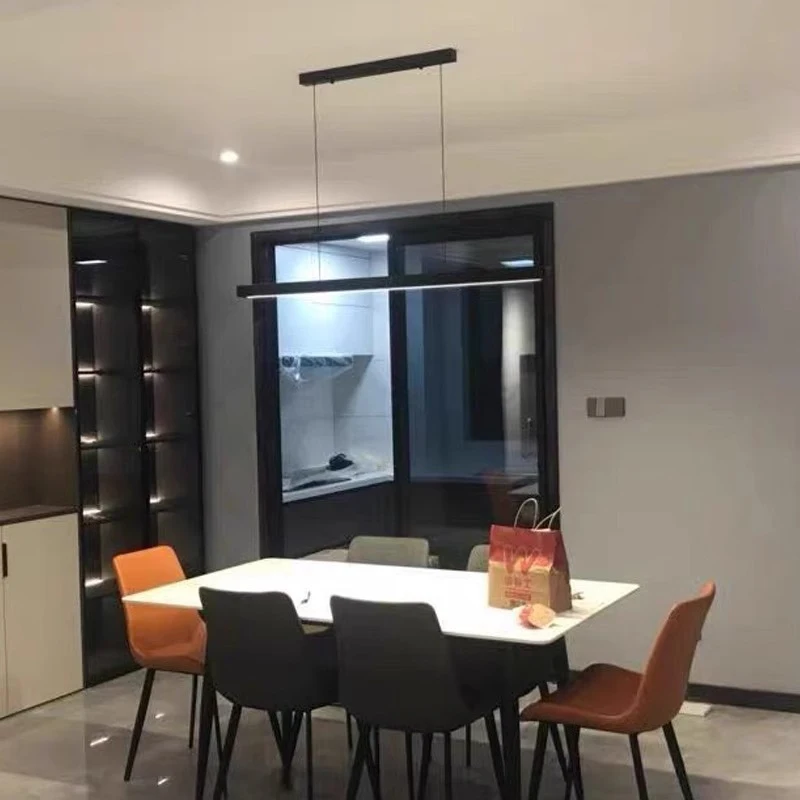 الشمال مطعم استوديو قلادة ضوء مصمم الحد الأدنى مكتب LED تركيبات الإضاءة الإبداعية بار طاولة طعام LED مصباح شريط التنغستن #4