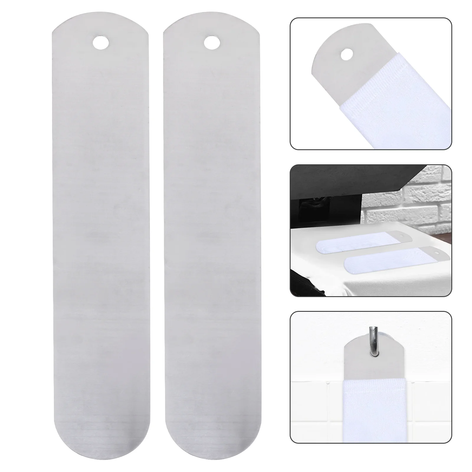 2 Pcs Straight Socks Shaping Board DIY Transfer Jig Tool Accessory Metal Aluminum Printing