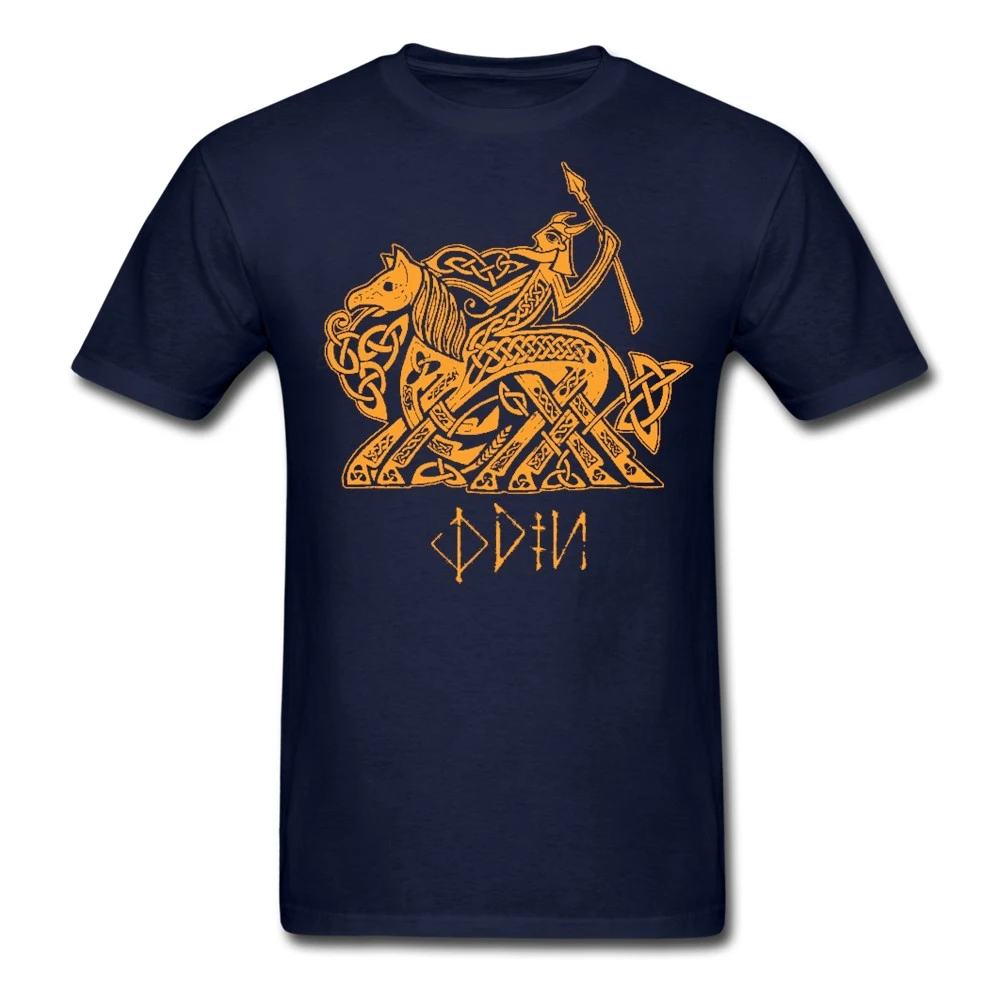 Norse  Myth Eight-Legged Horse Sleipnir T-Shirt 100% Cotton O-Neck Short Sleeve Casual Mens T-shirt Size S-3XL