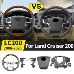 For Toyota Land Cruiser 200 2008-2021 2020 Steering Wheel Replacement Modification LC200 Upgrade High-End Decoration Accessories
